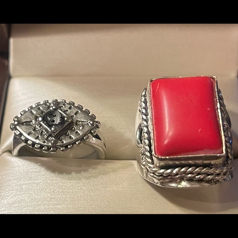 Two very different rings.